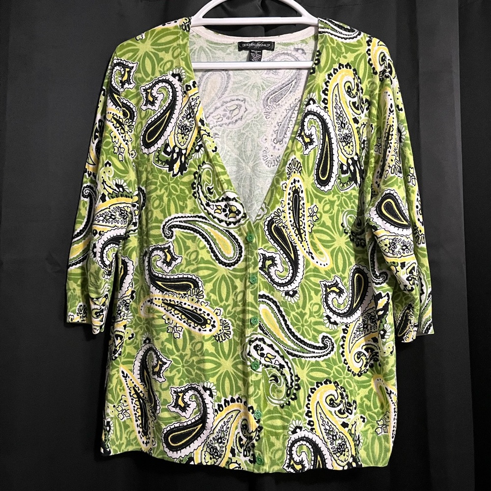 Cardigan sweater, size 1X